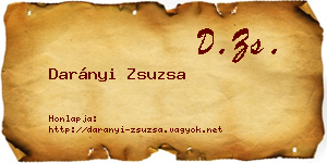 Darányi Zsuzsa névjegykártya